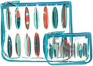 Custom Logo PVC Waterproof Clear <b>Makeup</b> Bag Girl Pink Transparent Toiletry Portable Beach Bathroom Cosmetic Bag Set - Product Image 3