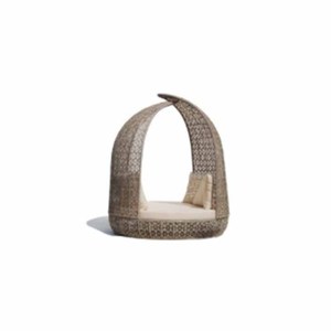 Giải trí hiện đại Patio Vòng đi văng phong cách ngoài trời mây hồ bơi <span class=keywords><strong>Cabana</strong></span> <span class=keywords><strong>wicker</strong></span> giường Sun <span class=keywords><strong>Lounger</strong></span> cho vườn sử dụng - Product Image 6