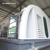 Kit de Luxe Flottant Kawagebo Kamp : Sous-Marin en Aluminium, Maison Flottante sur l'Eau, Coque de Yacht, Bateau-Maison, Pontons pour Péniches
