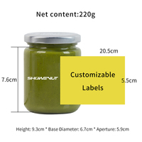Vente en gros SHOWENUT Beurre de noix de coco matcha croustillant, adapté aux pains, desserts et pâtisseries, 12 bouteilles par carton