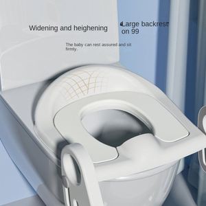 Escalera de inodoro portátil para niños Diseño plegable triangular con asiento de pasamanos de escalera reutilizable Asistente de entrenamiento al aire libre - Product Image 4
