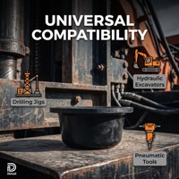 Diafragma de Repuesto de Alta Presión 3115247200, Componente para Equipos de Perforación Minera, Dimail China, Repuestos para Perforadoras Epiroc Atlas Copco