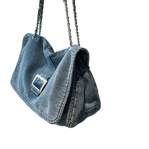 Bolsos de Mezclilla a la Moda para Señoritas - Bolsos de Lujo con Cierre de Cremallera con Diseño de Caramelos, Portátiles y de Estilo Nacional - Product Image 1