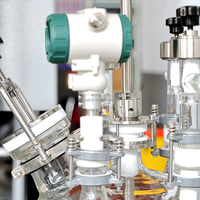 Réacteur en verre à double enveloppe pour laboratoire, récipient de réaction en verre à double couche pour la recherche et le développement, la synthèse de matériaux chimiques