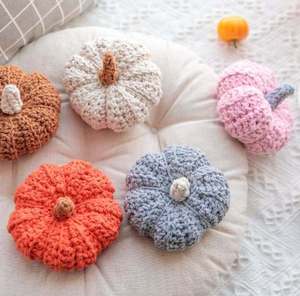 UKIQUEEN decorazioni per la casa all'ingrosso decorazione di fiori all'uncinetto di <span class=keywords><strong>zucca</strong></span> di Halloween