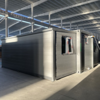 Casa Contenedor Prefabricada de 2 Dormitorios con Baño Completo para Casa de Vacaciones Familiar y Apartamento para Ancianos