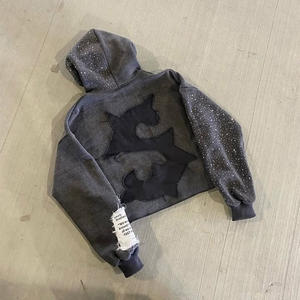 Sudadera con Capucha Unisex con Logotipo Personalizado del Fabricante, 100% Algodón Grueso, Estampada, Bordado 3D, Estilo Retro Urbano, Bolsillo con Cremallera - Product Image 1