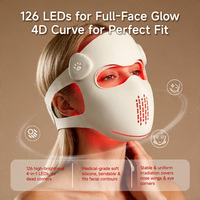 Masque facial LED sans fil EYCO 510(k) avec télécommande rechargeable pour la luminothérapie