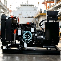 Générateur diesel puissant Weichai 30kW-200kW, type ouvert, triphasé 380V, refroidi par eau, groupe électrogène industriel