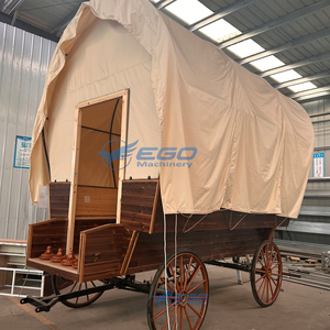 Tente de luxe mobile d'extérieur, type calèche, abri pour calèche, tente de camion en bois couvert, tente calèche de luxe - Product Image 4