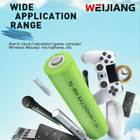 Batterie rechargeable AA de qualité supérieure 2200mAh Ni-MH 1.2V |   Batterie professionnelle pour outils électriques, 500 cycles