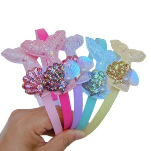 Adorable Barrette-Serre-tête Coquillage et Perles pour Petites Filles, Accessoire Cheveux d'Inspiration <span class=keywords><strong>Sirène</strong></span> pour Enfants - Product Image 5
