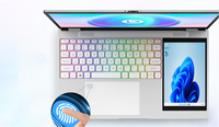 Nouvel ordinateur portable N5105 15.6 pouces 16GB Ram Double écran tactile 7 pouces DDR4 SSD étudiant ordinateur portable ordinateur portable