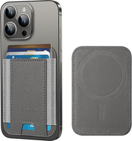 Portefeuille magnétique adhésif HiWe Slim MagSafe, le plus puissant pour iPhone 17/16/15/14/13/12 Series, porte-cartes 7 emplacements