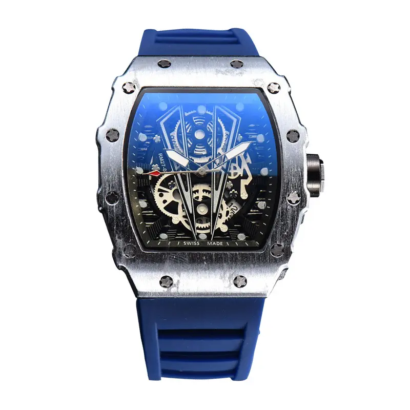 Best sell 9791C Fashion barrel-shaped spiral Crown Men's Wristwatch Novelty sports quartz Men Business watch
