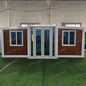 La casa prefabbricabile espandibile del contenitore della cabina dell'ala doppia dell'impianto idraulico di 20FT per la casa Mobile si espande e l'<span class=keywords><strong>hotel</strong></span> - Product Image 2