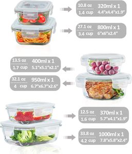 Eco-friendly Borosilicate Glass Bowl Set with Crackle Glaze Heat Resistant Kitchen Canister Lid Bohemian Style Clear Partyware - Product Image 4
