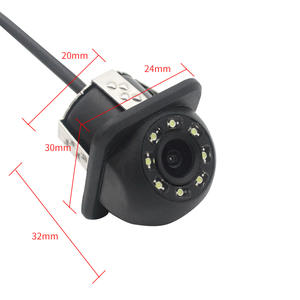Caméra de recul ccd avec 8led pour voiture, à vue arrière, Vision nocturne, moniteur de stationnement automobile, étanche, petite paille chapeau, caméra de recul - Product Image 4