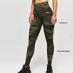 कस्टम छलावरण मुद्रित योग लेगिंग जिम फिटनेस उच्च कमर बट महिलाओं के लिए कैमो स्पोर्ट्स टाइट्स - Product Image 6