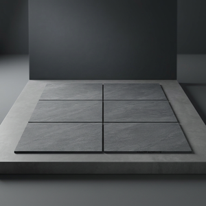 Carreaux de sol extérieurs en porcelaine de granit noir anthracite à motifs italiens 20 mm 600x900 mm, haute résistance, antidérapants R11 - Product Image 2