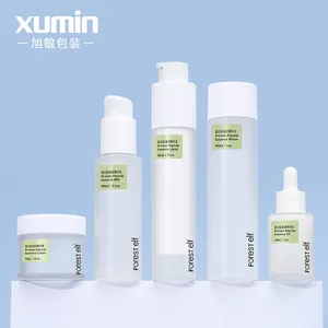 cosmetic skin care bottle set 5oz Screw cap bottle plastic dropper lotion airless pump bottle packaging container skin care set
