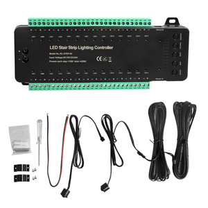 Lampu <span class=keywords><strong>Sensor</strong></span> Gerak Tangga <span class=keywords><strong>LED</strong></span> 28 Cara, Pengontrol Peredupan, Lampu Dalam Ruangan, Pengontrol Tangga 12V/24V Pencahayaan Rumah - Product Image 5