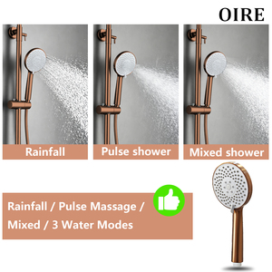 Set Rubinetto <span class=keywords><strong>Doccia</strong></span> e <span class=keywords><strong>Vasca</strong></span> <span class=keywords><strong>da</strong></span> <span class=keywords><strong>Bagno</strong></span> a Parete in Ottone Spazzolato Oro Rosa OEM/ODM con Doccetta e Barra Scorrevole per Hotel e Ville - Product Image 2