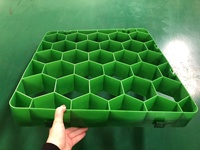Grille de pavage en gravier à emboîtement en plastique, trottoir de conception de chemin de jardin