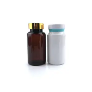 kundendefinierte schwarze pet-pillenflasche 120 ml 200 ml 350 ml pet-kapsel plastikflasche einzigartiges design kunststoff wasserdichte versiegelung flasche kapsel