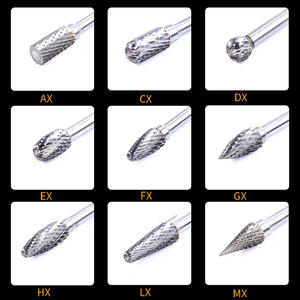 Fraise rotative en carbure fraise en acier au tungstène tête de meulage électrique fichier pneumatique vent meulage stylo noir forets - Product Image 5