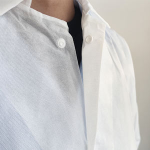 Kain tidak ditenun dapat bernafas ukuran besar khusus PP murah pengunjung dokter gigi laboratorium kimia mantel <span class=keywords><strong>Lab</strong></span> sekali pakai - Product Image 4