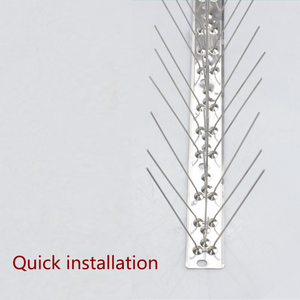 Piques <span class=keywords><strong>anti</strong></span>-oiseaux flexibles en acier inoxydable 304 de 25/33/50 cm, prêtes à être expédiées, avec installation facile par vis ou serre-câbles <span class=keywords><strong>pour</strong></span> la maison et le jardin - Product Image 5