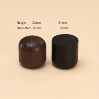 Varias formas Perfume Tapa de madera Rectángulo negro Tapa de botella de madera Cilindro Tapa de perfume de Bambú