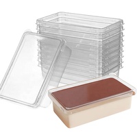 Boîte à pâtisserie carrée en plastique pour mini-gâteaux de lune, vente en gros d'usine, boîte d'emballage transparente personnalisée pour gâteaux de lune