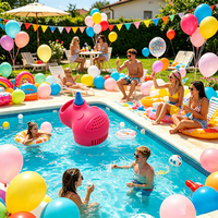 Nouvelle Pompe à Ballons Électrique Sans Fil 2026, Gonfleur d'Air Portable à Double Orifice, Souffleur de Ballons Populaire pour Fournitures de Fête et Mariage