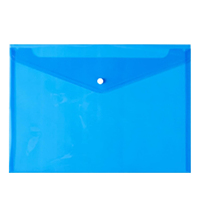 Enveloppes en plastique de taille A4 Poly 8 couleurs Enveloppes en plastique à fermeture à pression Poly classeur pour la maison, le bureau et l'école