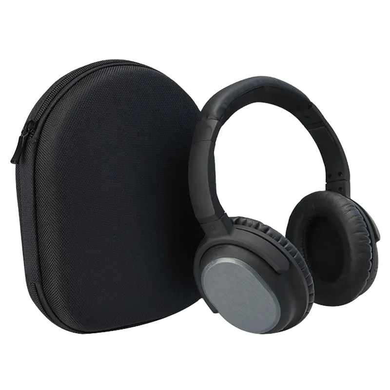 Custom Branded Bluetooth Headset Active Noise Cancellation Over Ear ANC Wireless Earphones Headphone