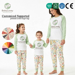Pijamas a juego <span class=keywords><strong>de</strong></span> fibra <span class=keywords><strong>de</strong></span> bambú Babylovey para mamá <span class=keywords><strong>e</strong></span> <span class=keywords><strong>hija</strong></span>, ropa <span class=keywords><strong>de</strong></span> dormir familiar con estampado floral personalizado para <span class=keywords><strong>madre</strong></span> <span class=keywords><strong>e</strong></span> <span class=keywords><strong>hija</strong></span> - Product Image 3