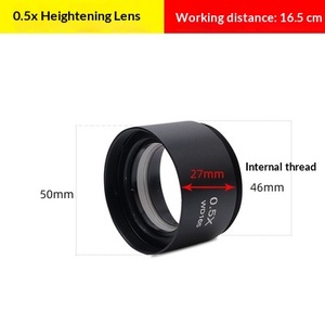 <span class=keywords><strong>Objectif</strong></span> auxiliaire Sunshine 0.5X 0.7X pour microscope stéréo, avec protections anti-huile et anti-poussière, adaptateur caméra pour réparation de téléphones - Product Image 4
