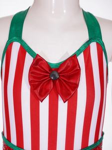 6-16 kostum tongkat Natal anak perempuan, gaun Natal ikatan simpul, Jumpsuit pentas panggung untuk anak perempuan - Product Image 3