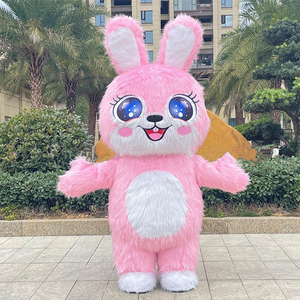 Disfraz <span class=keywords><strong>de</strong></span> Mascota <span class=keywords><strong>de</strong></span> <span class=keywords><strong>Conejo</strong></span> Gigante Inflable <span class=keywords><strong>de</strong></span> Peluche, Estilo Anime Colorido, para Cosplay, Publicidad y Decoración - Product Image 3