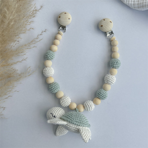 Offre Spéciale tortue ensemble en bleu avec poussette chaîne anneau de dentition hochet pendentif pour bébé siège bébé saisir jouet cadeau de <span class=keywords><strong>naissance</strong></span> jouet en bois - Product Image 3