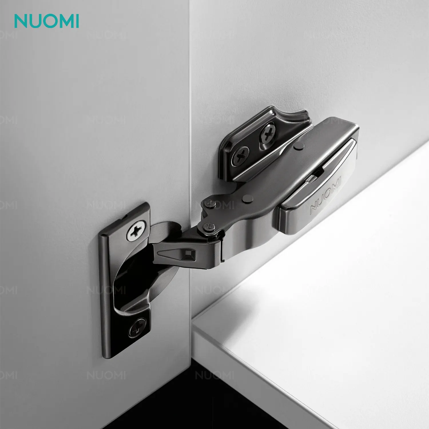 NUOMI 3D Small Angle Two-Section Force Buffering Hinge Soft Close Concealed Door Kitchen Furniture Hinges for Cabinet