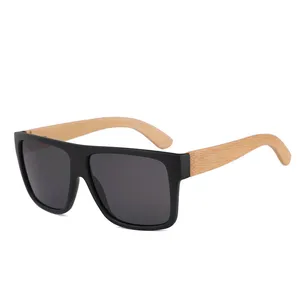New Arrival Stylish Custom Logo Sun Glasses Plastic Frame Zebra Wood Temple Sunglasses