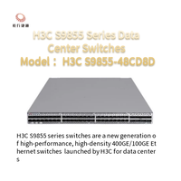 Unit Utama Switch H3C S9855-48CD8D 48-port 400G Ethernet Interface (QSFP-DD)