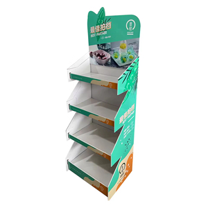 Étagères d'affichage en carton pop personnalisées de qualité supérieure, présentoirs de sol pour supermarchés - Product Image 4