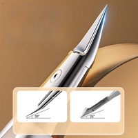 Coupe-ongles plats en acier inoxydable à bec d'aigle pour ongles incarnés, lames droites, portables, professionnels, pour pédicure et beauté