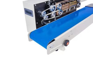 Machine de scellage de sacs en continu Fr 900, scelleuse à bande automatique, contrôle de la chaleur personnalisé, scelleuse à bande horizontale personnalisée - Product Image 4