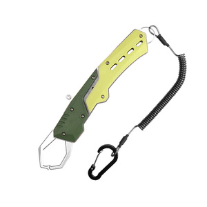 Atrapador de peces portátil de doble color, atrapador de peces de aleación de aluminio de alta resistencia, pinzas para señuelos, pinza para pescado, mango de nailon y fibra de vidrio. - Product Image 1