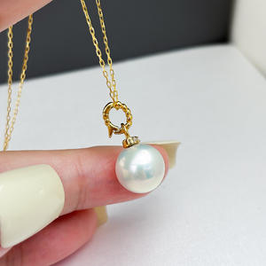 Accessoires DIY en argent WENCHI S925, perles elliptiques de 9 à 13 mm, modèle 10340, pendentif de collier tendance, pendentifs de perles vides, breloques - Product Image 4